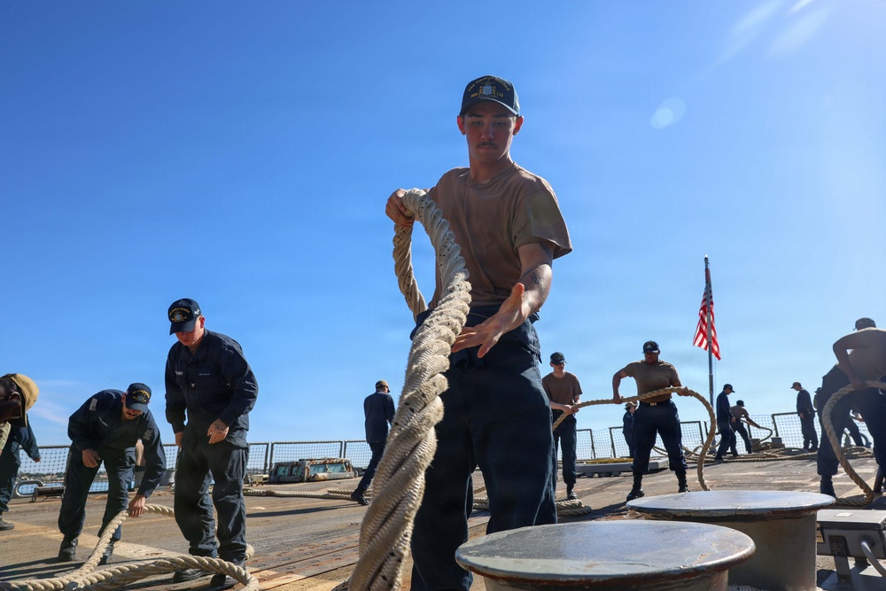 USS Thomas Hudner (DDG 116) Departs Naval Station Rota, Spain