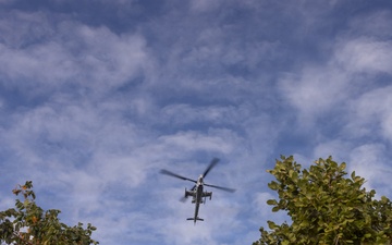 U.S. Marines with MWSS-271 refuel AH-1Z vipers with HMLA-269