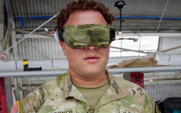 U.S. Army Best Drone Warfighter Competition winner Sgt. Purchner