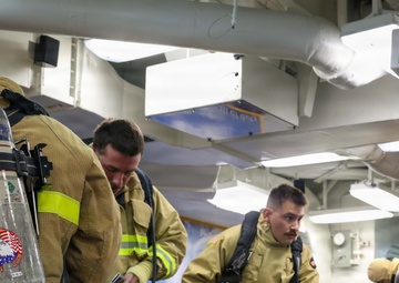 USS Thomas Hudner (DDG 116) Conducts Damage Control Training