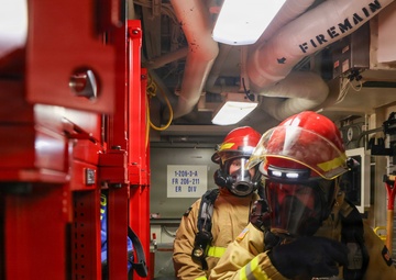 USS Thomas Hudner (DDG 116) Conducts Damage Control Training