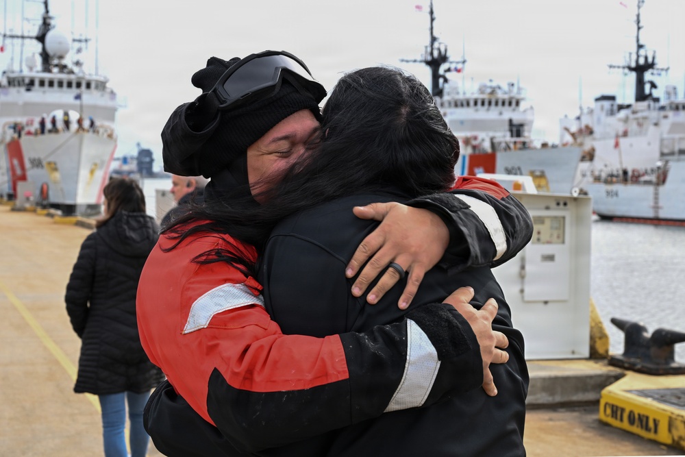 Coast Guard Cutter Seneca returns home following 48-day patrol in the Eastern Pacific Ocean