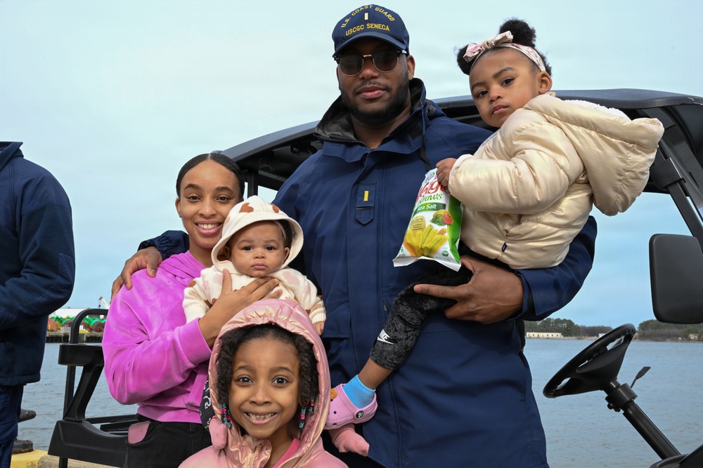 Coast Guard Cutter Seneca returns home following 48-day patrol in the Eastern Pacific Ocean