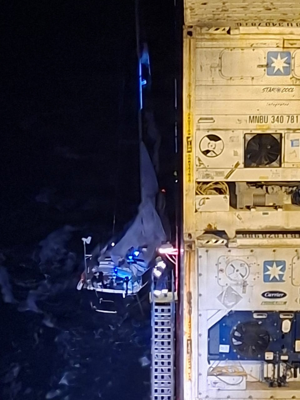 Coast Guard, good Samaritan vessel rescue man aboard disabled sailing vessel 35 miles off Cape Canaveral