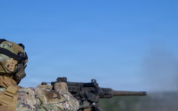 174th Attack Wing Airman fires M2 during Sentry South 26-2