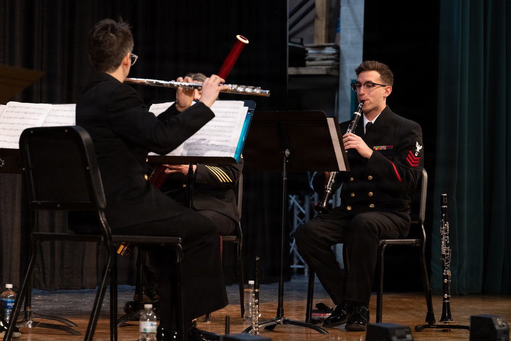Navy Band Woodwind Quintet at North Syracuse Junior H.S.