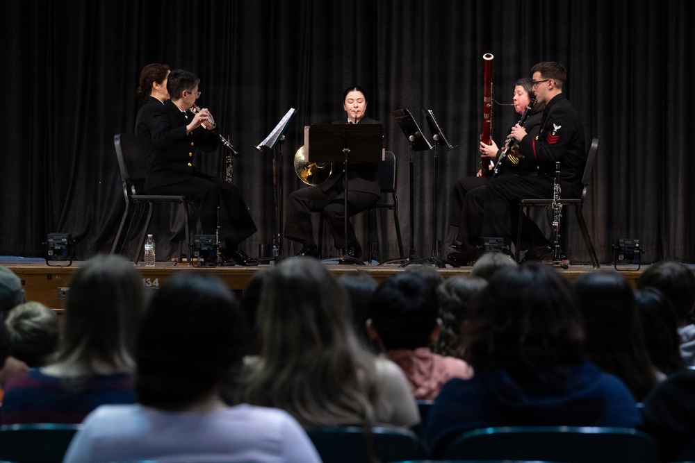 Navy Band Woodwind Quintet at North Syracuse Junior H.S.