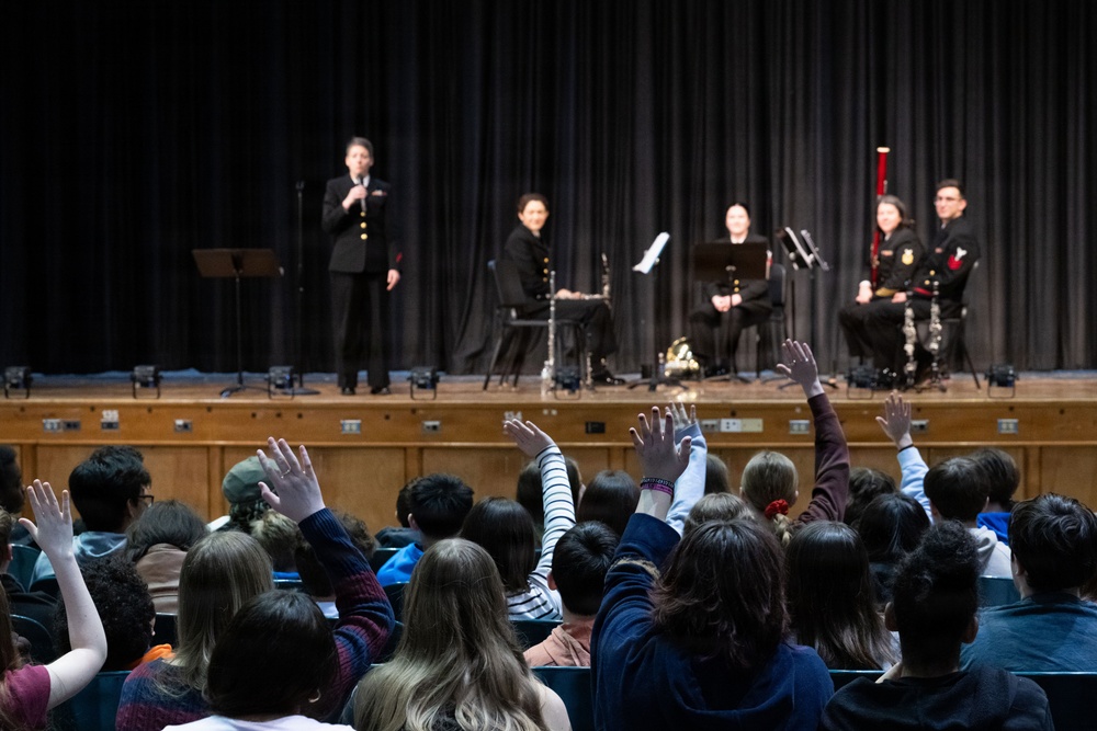 Navy Band Woodwind Quintet at North Syracuse Junior H.S.