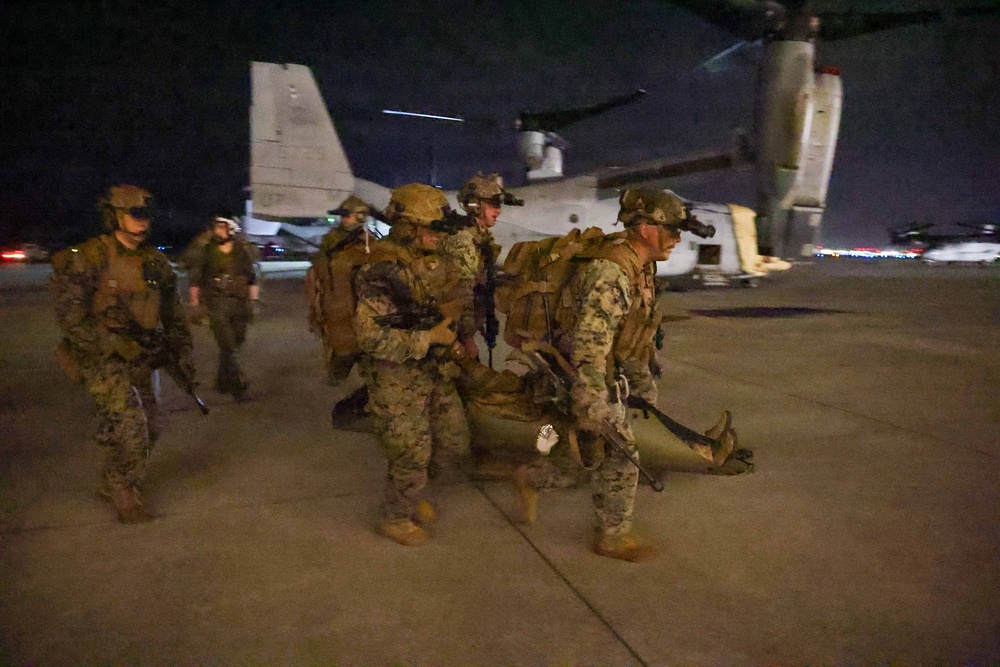 24th MEU CERTEX: U.S Marines with Kilo Conduct a TRAP mission