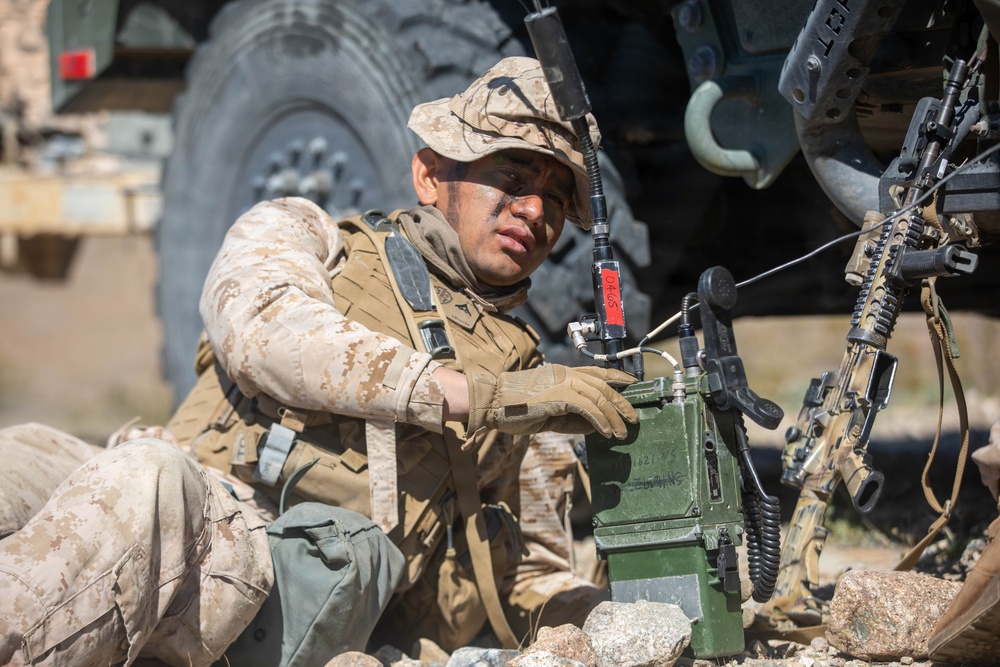 U.S. Marines with 3rd Bn, 7th Marines participate in MWX during SLTE