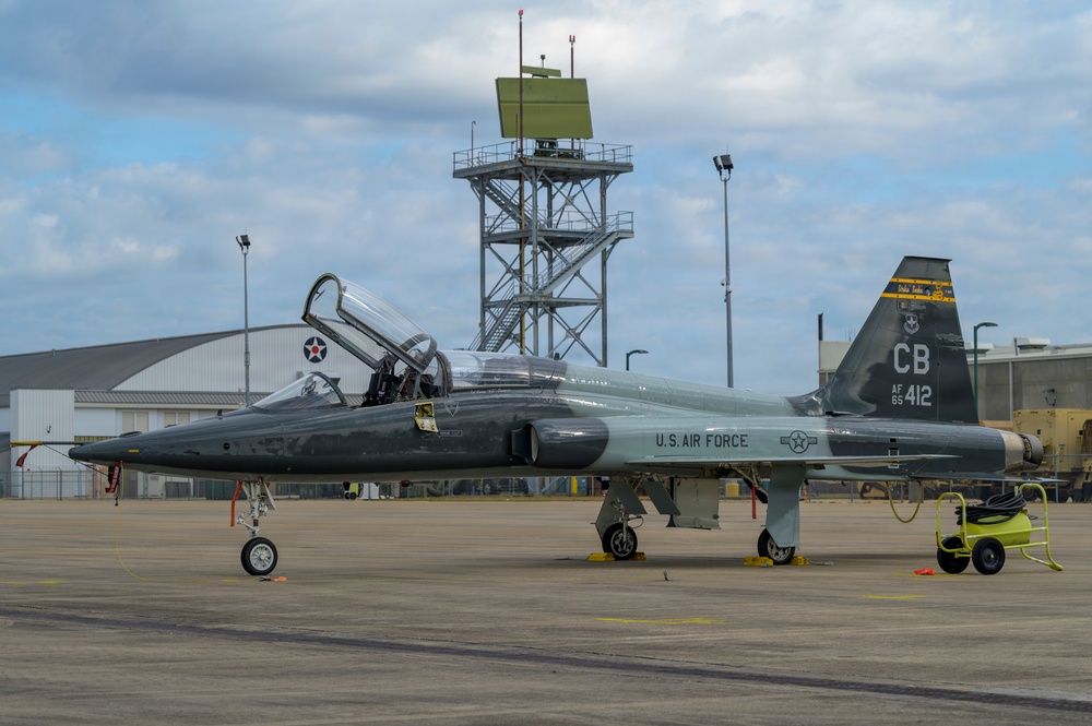 T-38 Talon staged on flightline during Sentry South 26-2