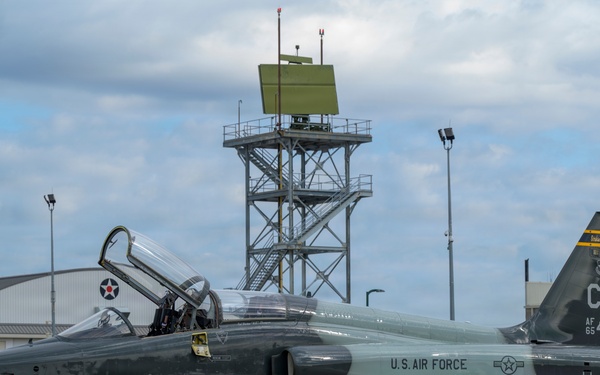 T-38 Talon staged on flightline during Sentry South 26-2
