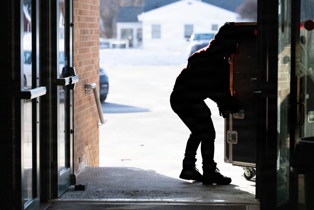 Seabees team with Navy Band