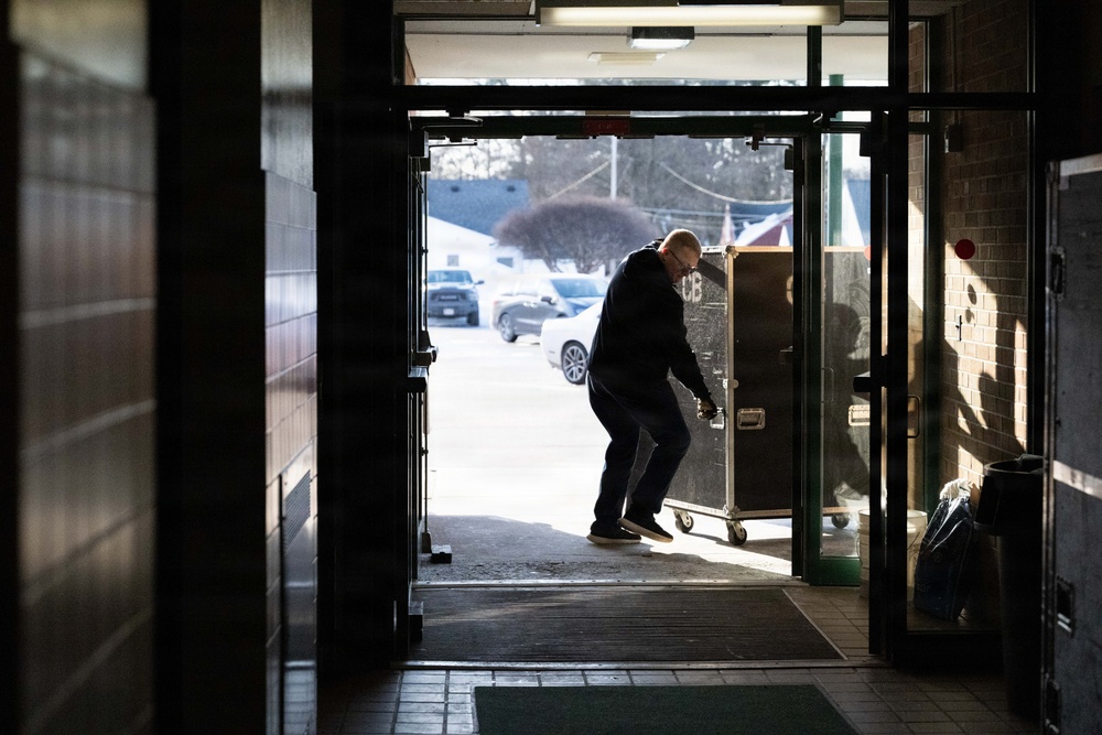 Seabees team with Navy Band