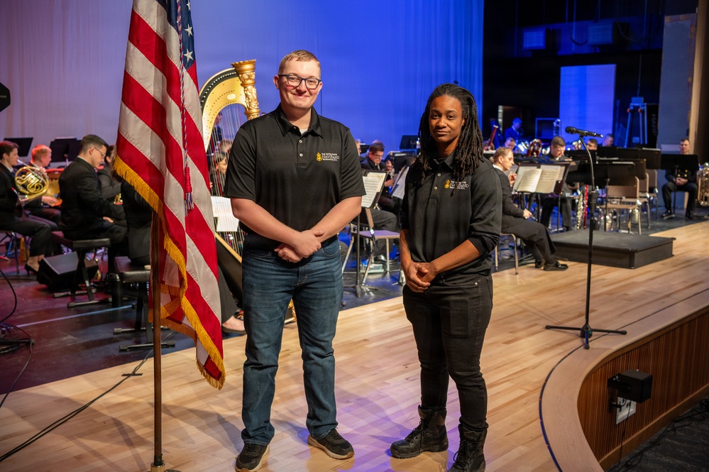 Seabees team with Navy Band