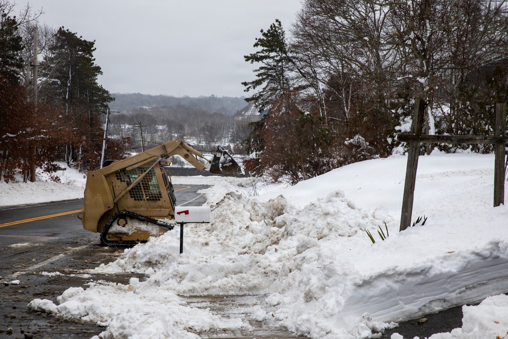 Massachusetts Engineers Respond To Blizzard in Bourne