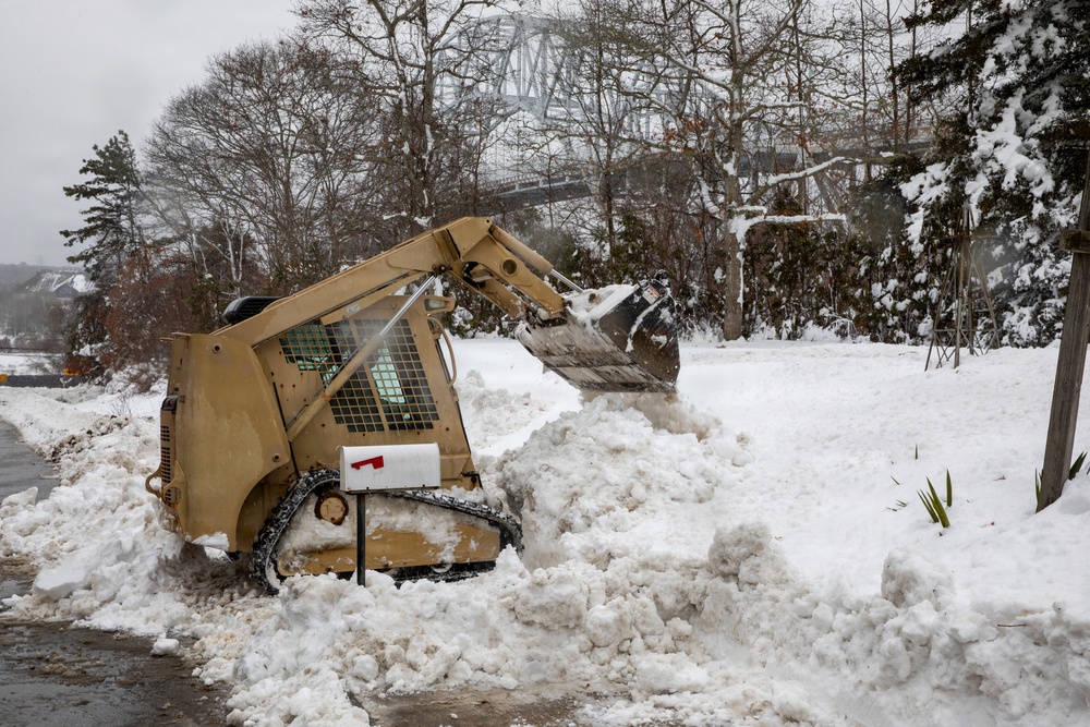 Massachusetts Engineers Respond To Blizzard in Bourne