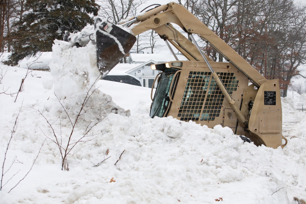 Massachusetts Engineers Respond To Blizzard in Bourne