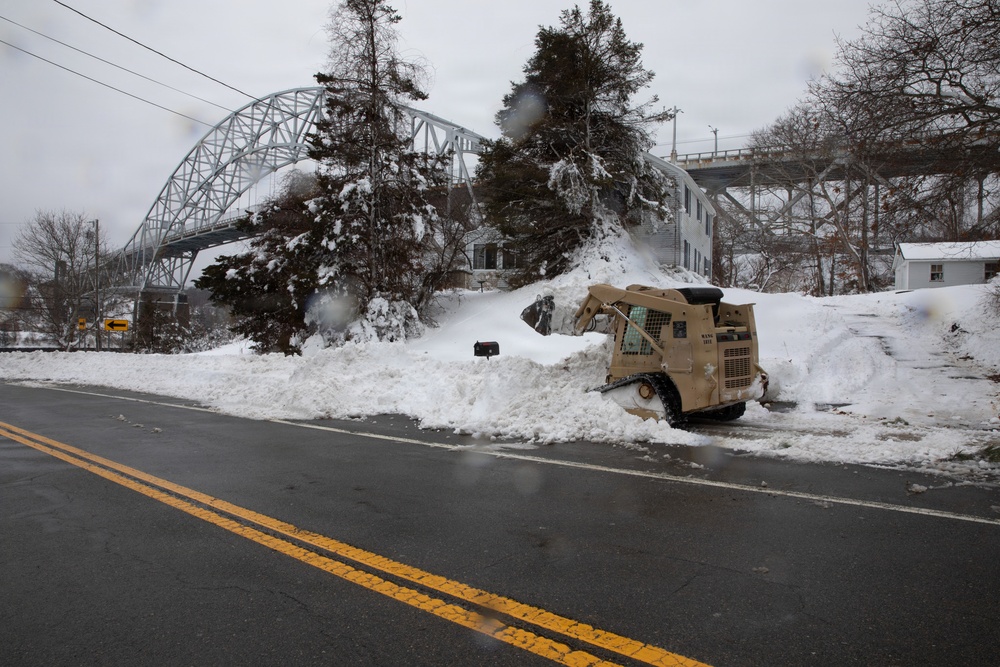 Massachusetts Engineers Respond To Blizzard in Bourne