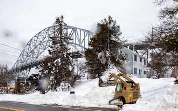 Massachusetts Engineers Respond To Blizzard in Bourne