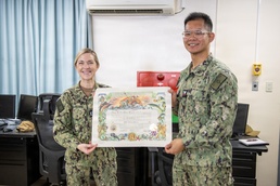 U.S. Navy 7th Fleet Band Shellback Award Presentation