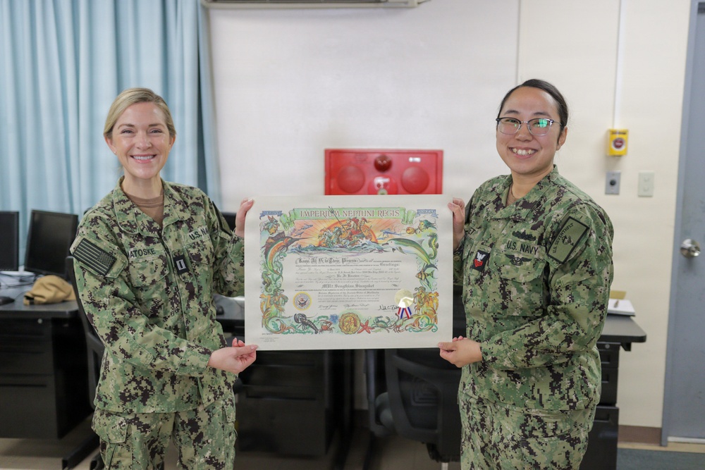 U.S. 7th Fleet Band Shellback Award Presentation