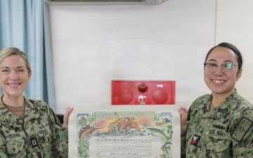 U.S. 7th Fleet Band Shellback Award Presentation