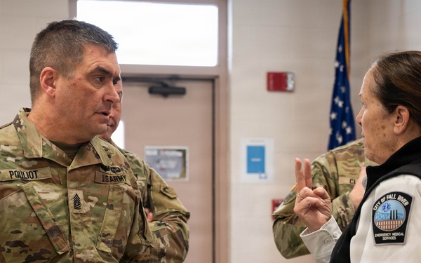 Massachusetts National Guard assists Fall River EMS in response to snowstorm