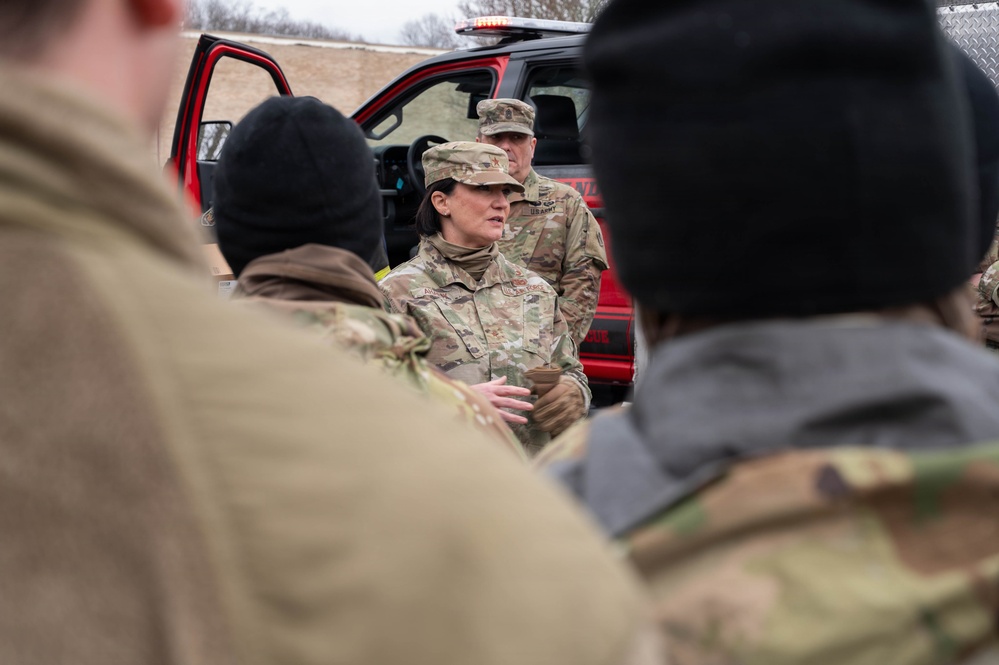 Massachusetts National Guard assists Fall River EMS in response to snowstorm