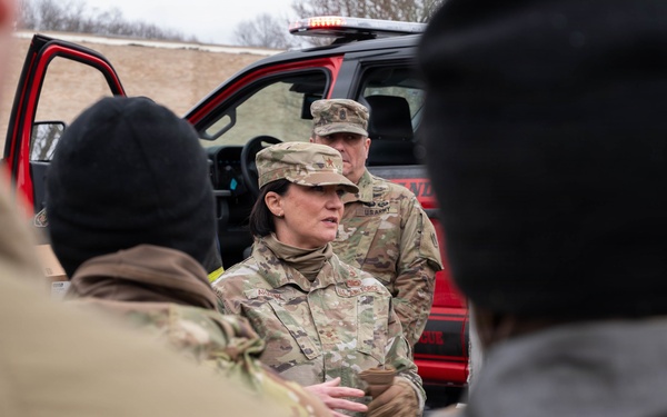 Massachusetts National Guard assists Fall River EMS in response to snowstorm