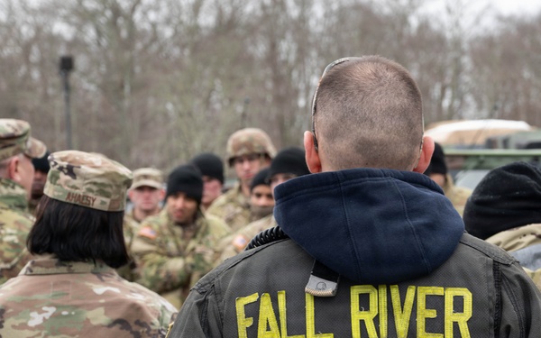 Massachusetts National Guard assists Fall River EMS in response to snowstorm