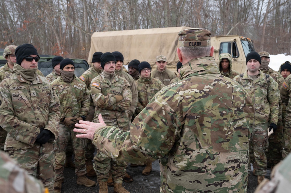 Massachusetts National Guard assists Fall River EMS in response to snowstorm