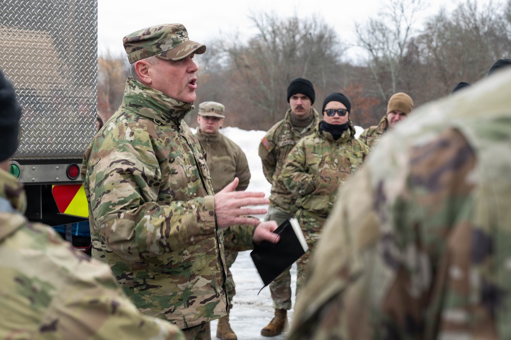 Massachusetts National Guard assists Fall River EMS in response to snowstorm