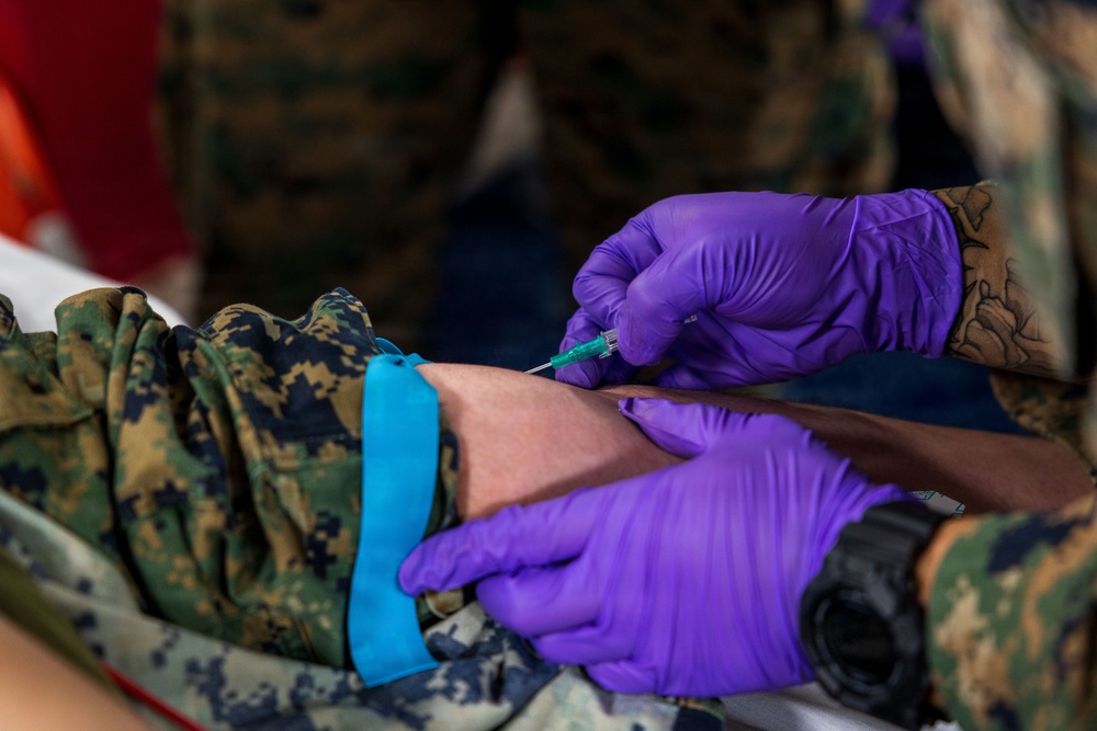 11th MEU Marines, Sailors Conduct Mass Casualty Drill Aboard USS Boxer