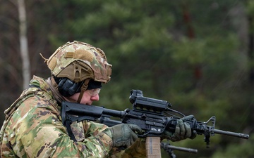 Soldier Fires Weapon With SMASH 2000 System