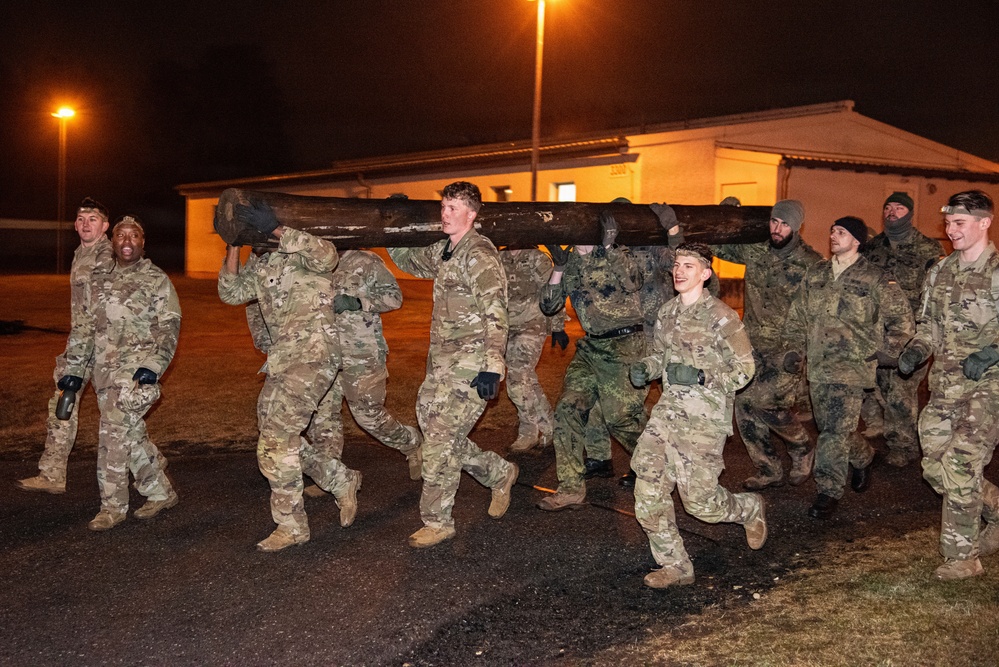 U.S. and Germany Soldiers train at 7th ATC NCOA