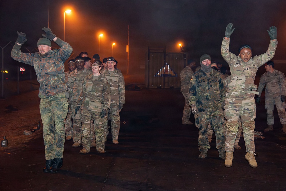 U.S. and Germany Soldiers train at 7th ATC NCOA