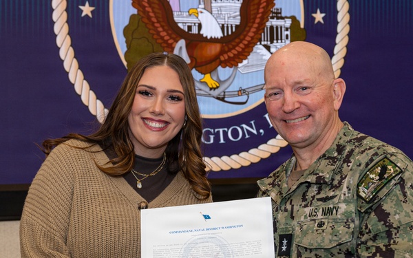 Naval District Washington Presents Awards During February 2026 Town Hall