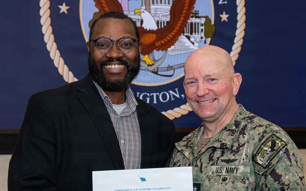 Naval District Washington Presents Awards During February 2026 Town Hall