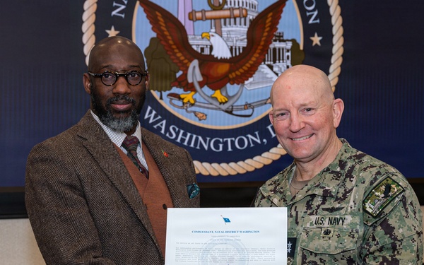 Naval District Washington Presents Awards During February 2026 Town Hall