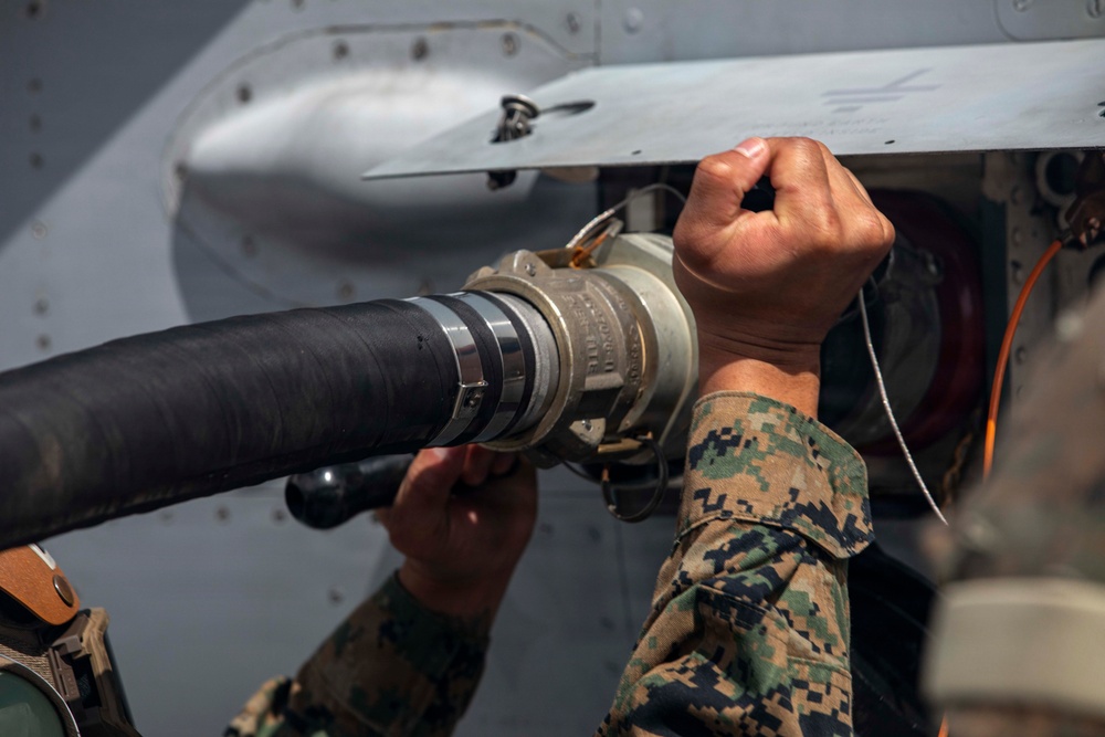 U.S. Marines sharpens aviation lethality during Tinian FARP operations
