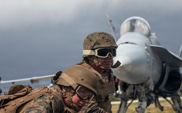 U.S. Marines sharpens aviation lethality during Tinian FARP operations