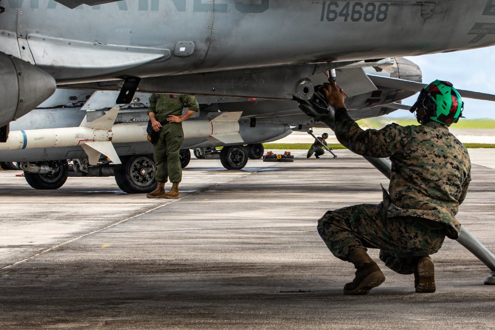 VMFA-232 executes aviation training at Andersen Air Force base