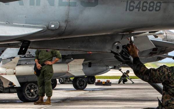 VMFA-232 executes aviation training at Andersen Air Force base