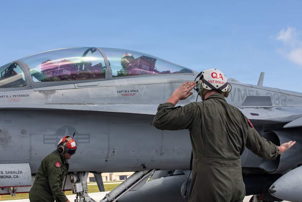 VMFA-232 enhances combat readiness during aviation training