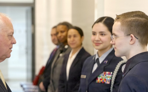The Hon. Anthony J. Tata Visits Ramstein High School