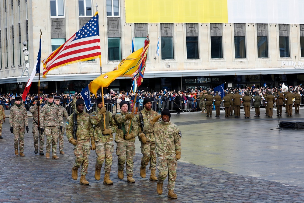 Allies Stand Together at Estonian Independence Day Parade Celebrating Freedom and Partnership
