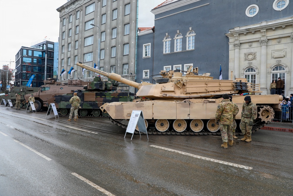 Allies Stand Together at Estonian Independence Day Parade Celebrating Freedom and Partnership