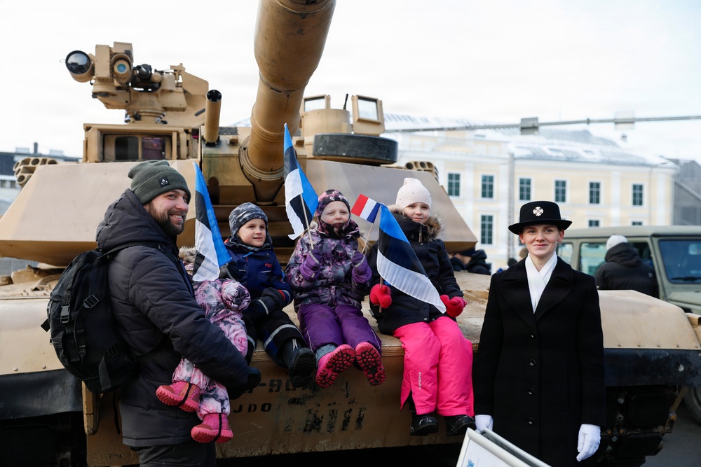 Allies Stand Together at Estonian Independence Day Parade Celebrating Freedom and Partnership