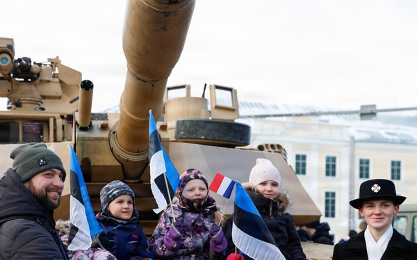 Allies Stand Together at Estonian Independence Day Parade Celebrating Freedom and Partnership